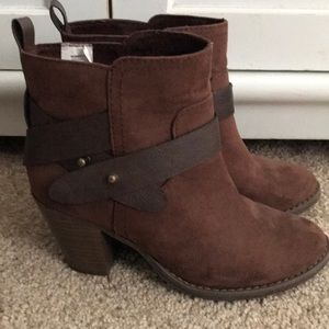 Suede Brown Booties